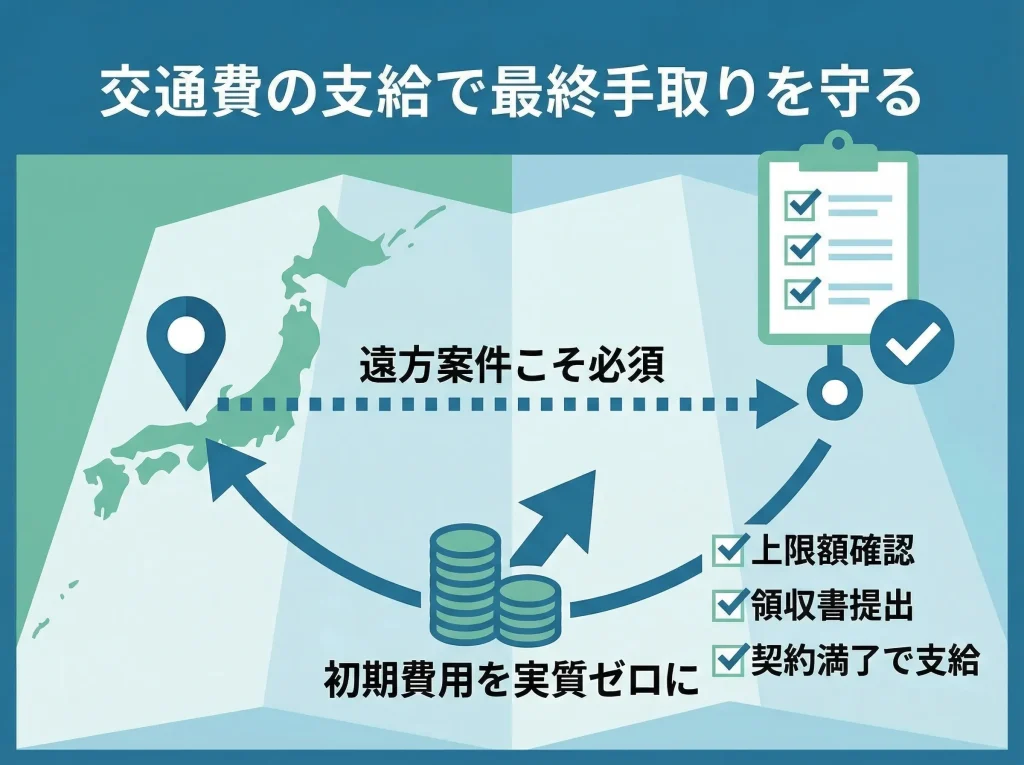 交通費支給で手取りを守る