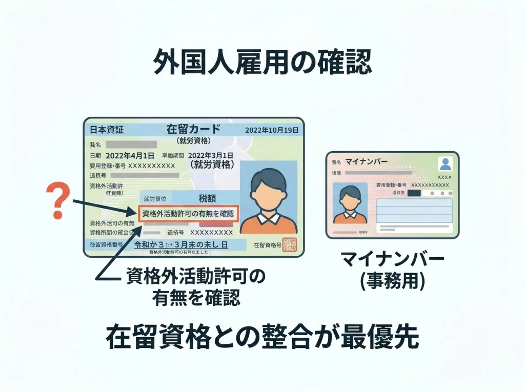 外国人雇用時の確認事項