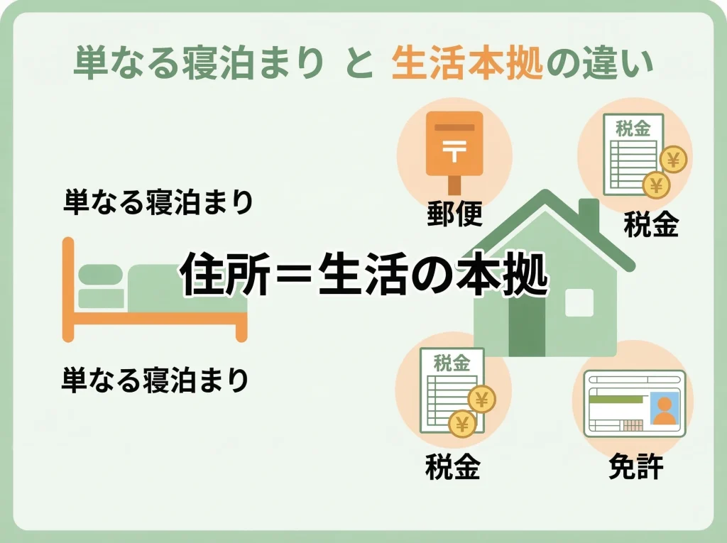 住民票と生活の本拠