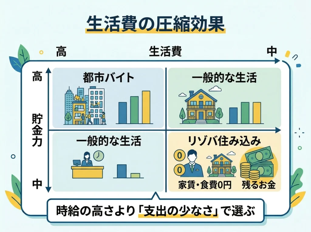 住み込みで貯金を増やすコツ