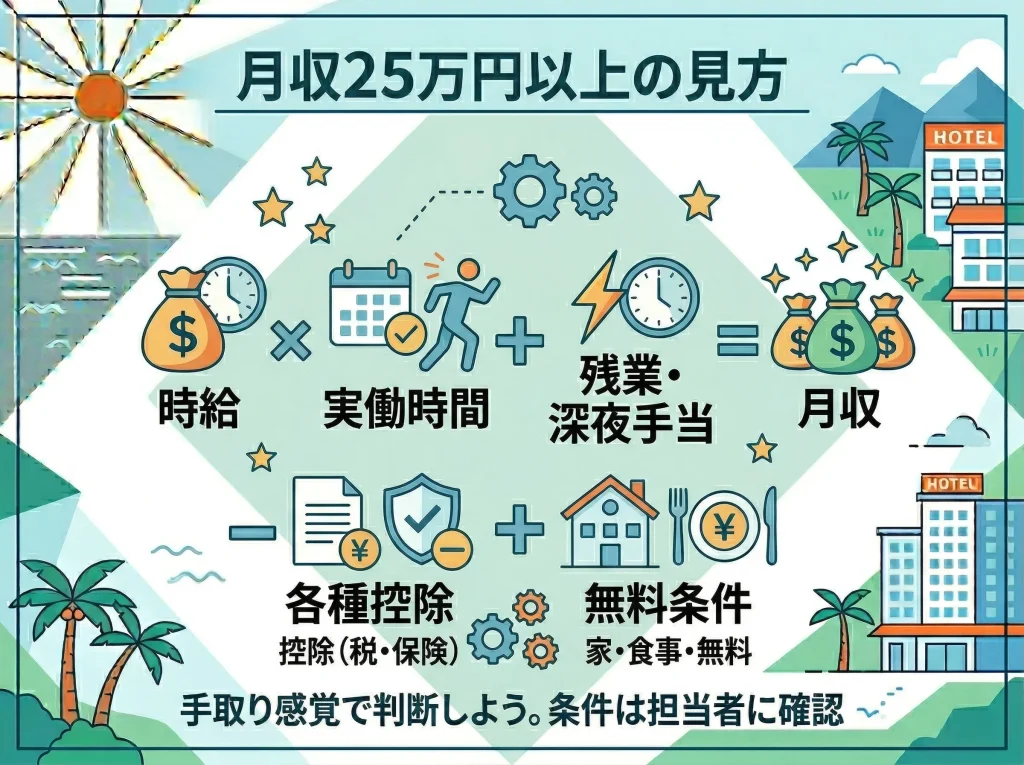 月収25万円以上の条件