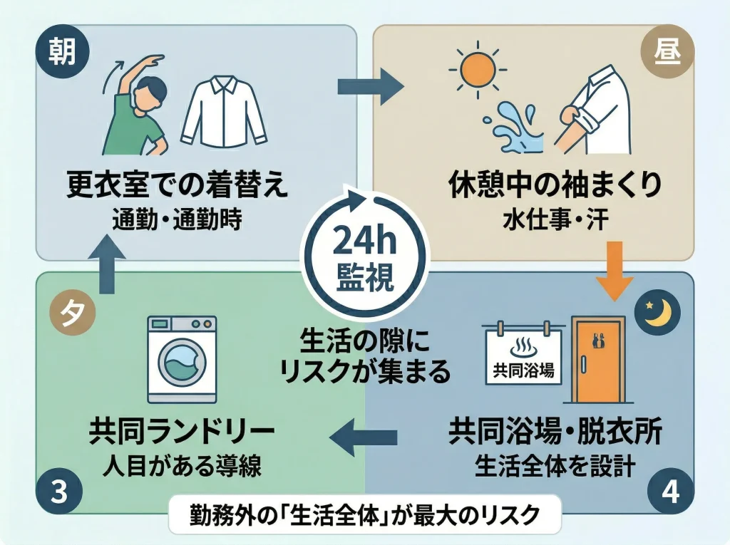バレる場面と防ぎ方