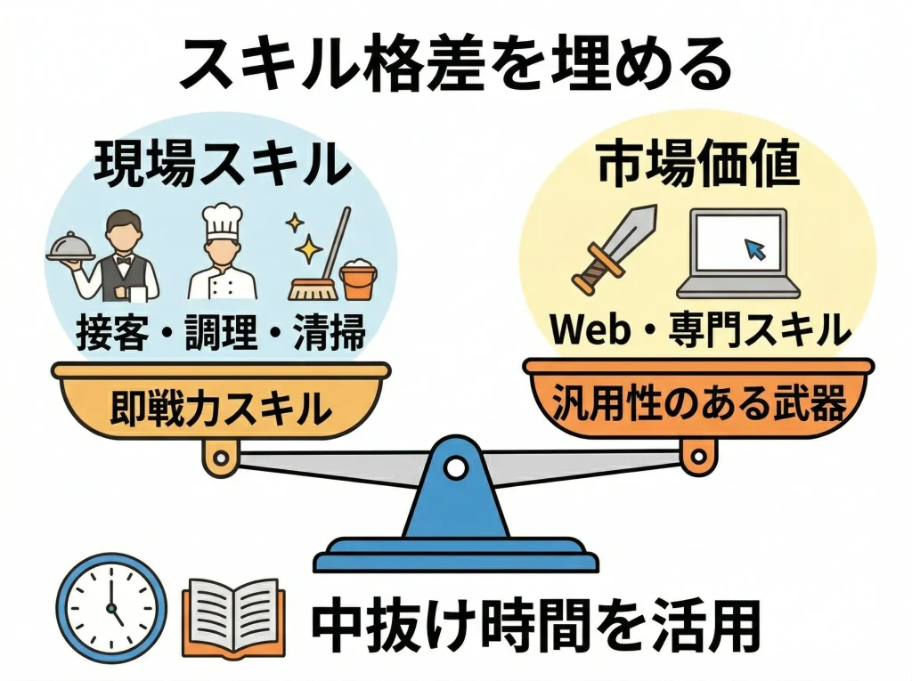 一生続ける場合のキャリア形成の課題