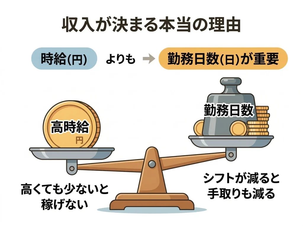 閑散期は稼げないのか