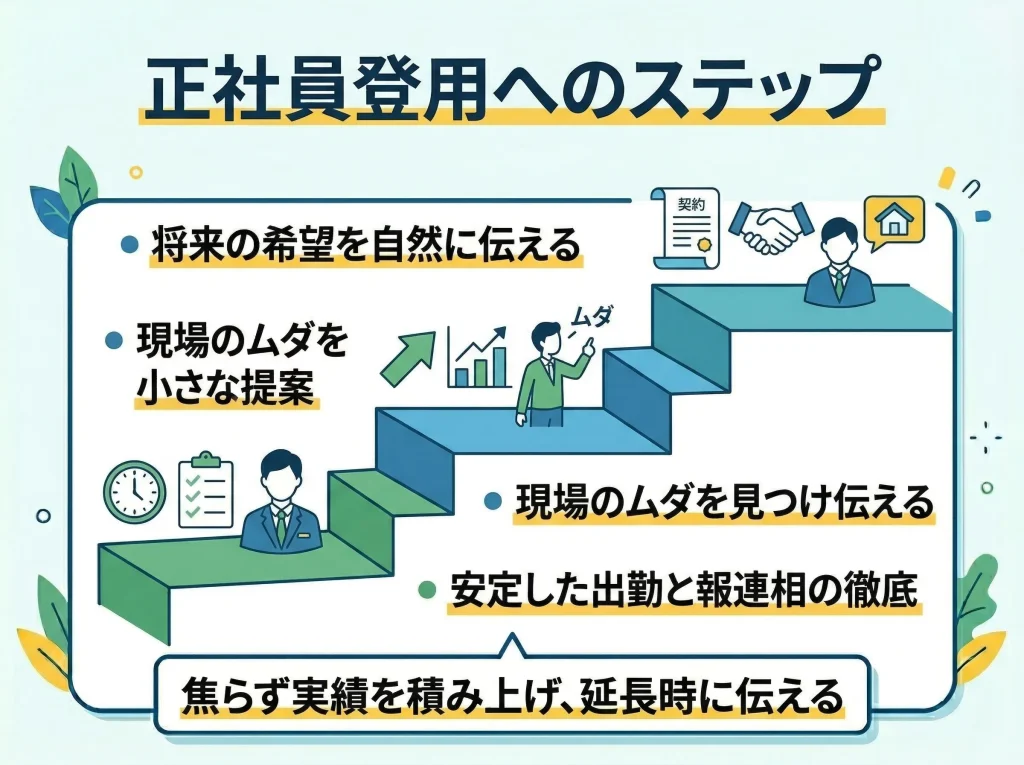 正社員登用を目指す方法