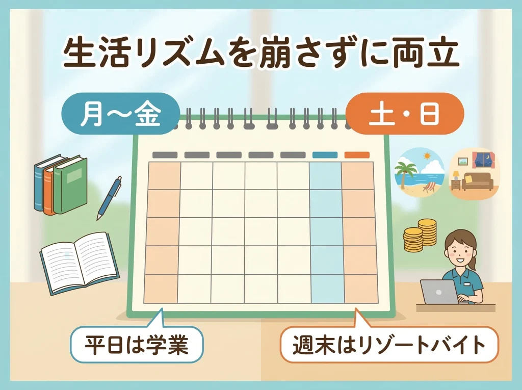 大学生でも両立しやすい