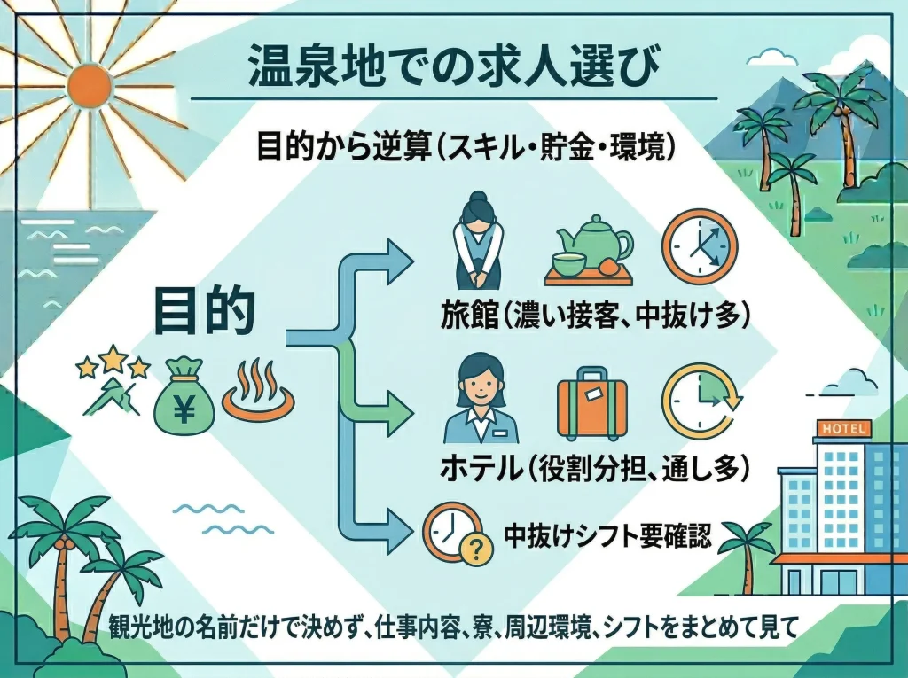 温泉地求人の探し方