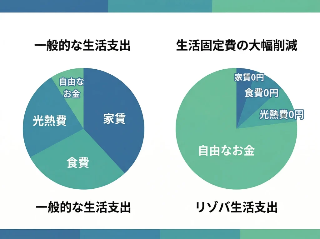 寮費無料と食事付きが重要