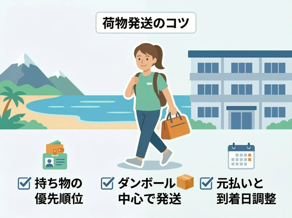 リゾートバイトで荷物を送る総まとめ