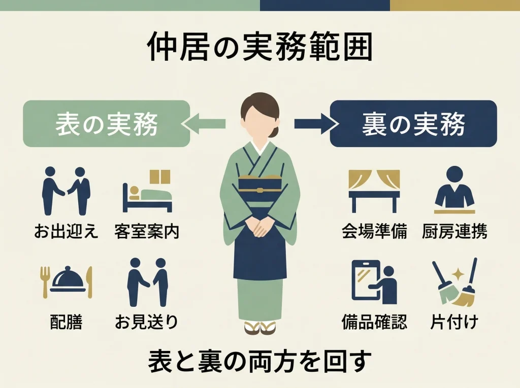 仲居の仕事内容と1日の流れ