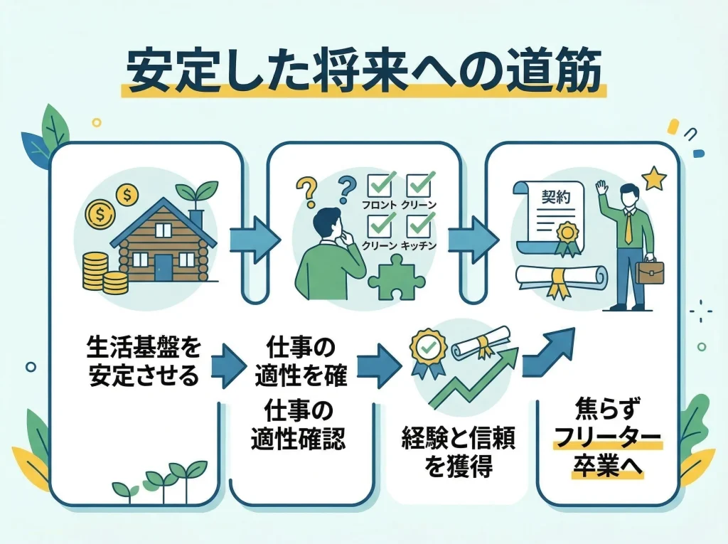 リゾートバイトでフリーター卒業へ