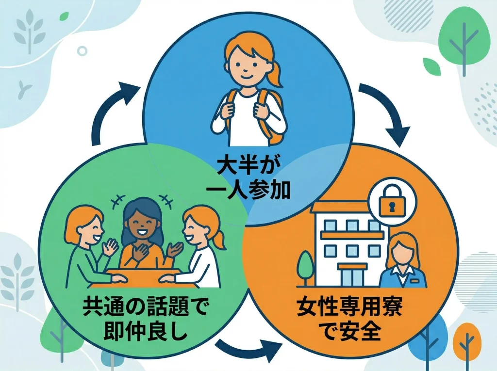 一人参加でも安心な理由と体験談