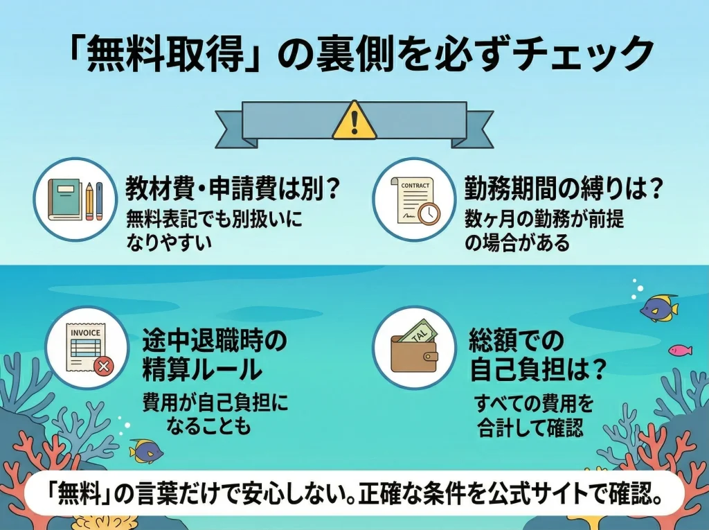 無料取得の条件と注意