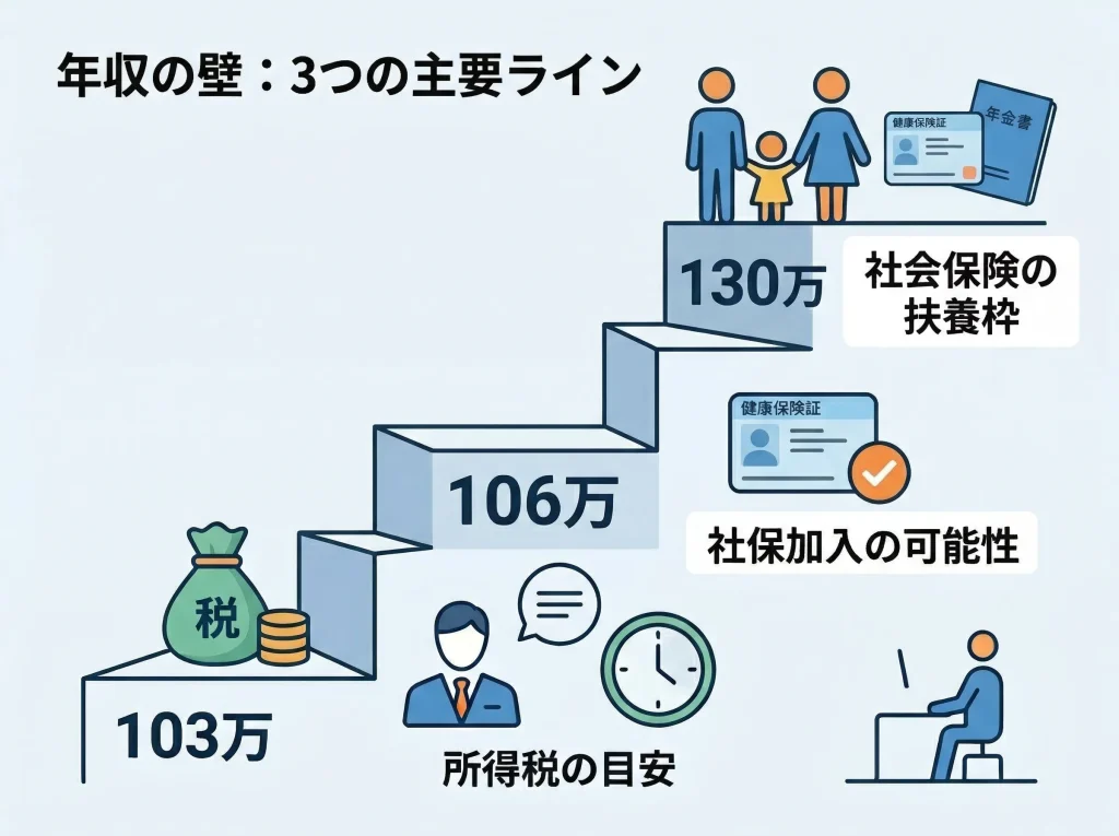 103万円・106万円・130万円を整理