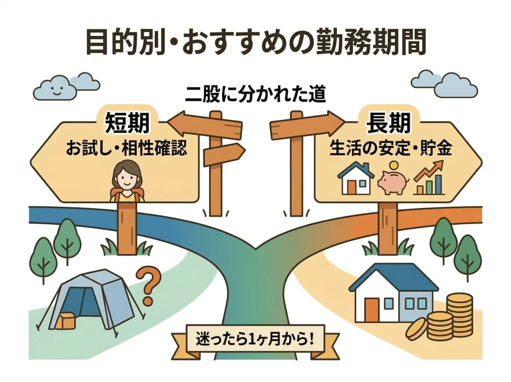 短期と長期の選び方