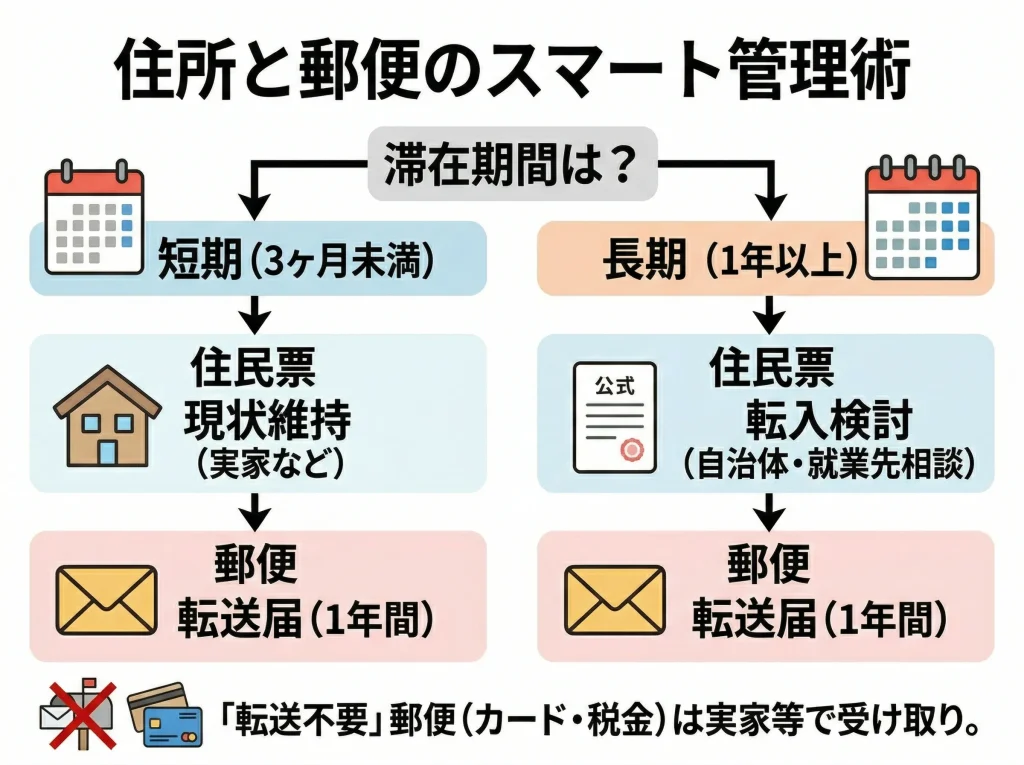 住民票や住所の管理と郵便物への対策