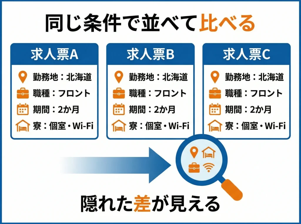 複数登録で求人を比較