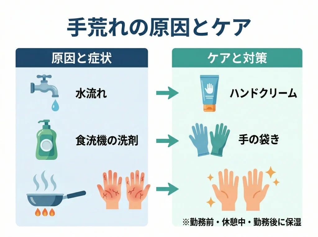 体験談に多い手荒れ問題