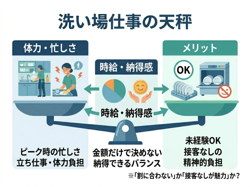 時給と忙しさのバランス